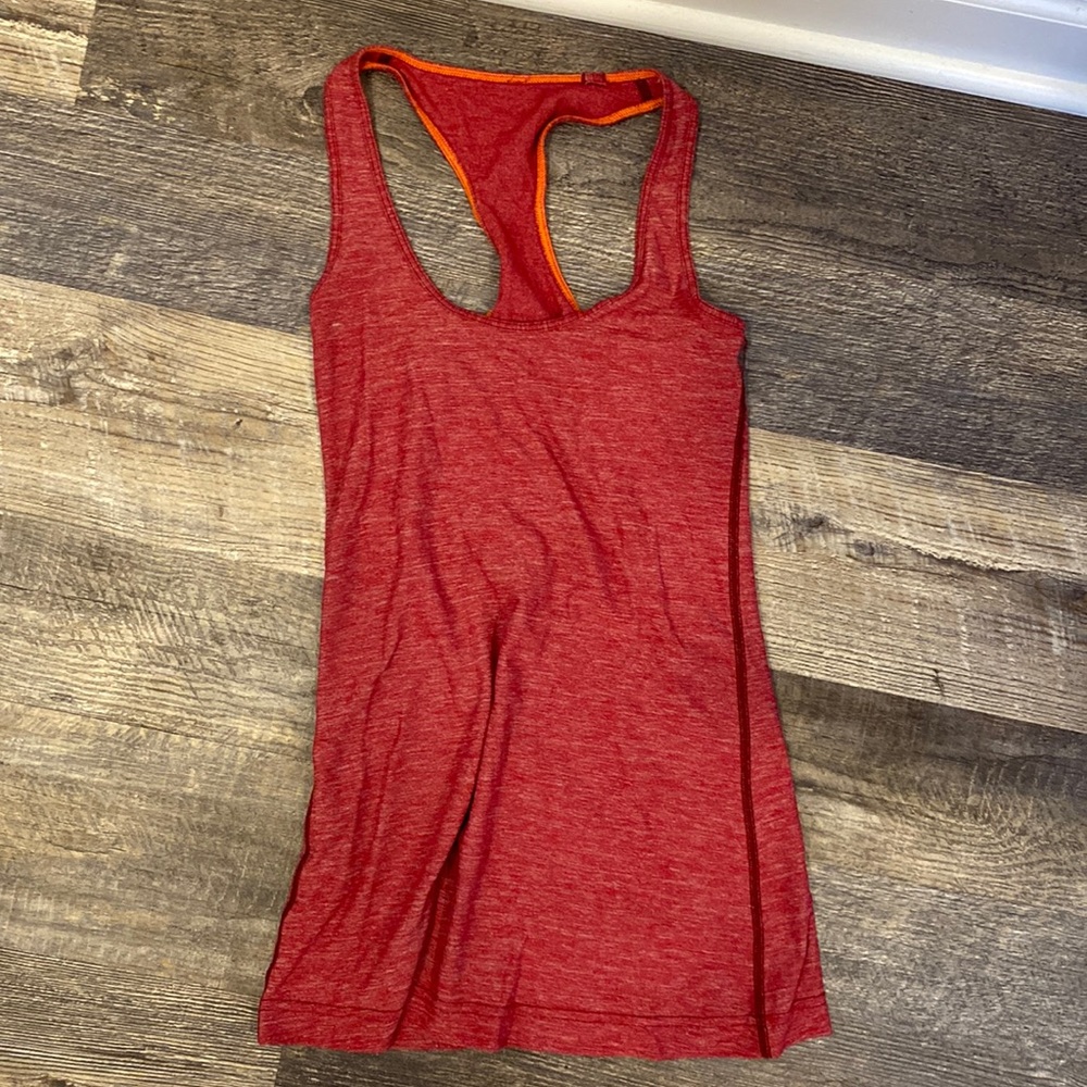 Red lulu lemon tank top